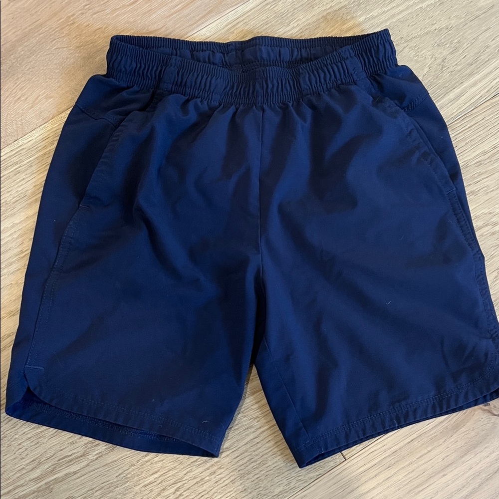 Boys Navy Blue Athletic Shorts (Super soft!)